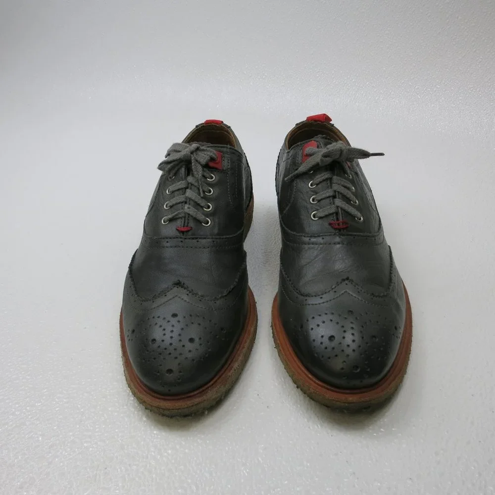 NOBRAND Wingtip Leather Medallion Toe Casual Dress Footwear Oxfords 41